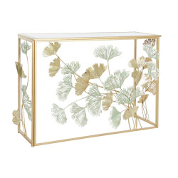 Console DKD Home Decor 108 x 36 x 80 cm Mirror Golden Metal Green