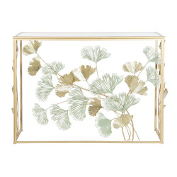 Console DKD Home Decor 108 x 36 x 80 cm Mirror Golden Metal Green