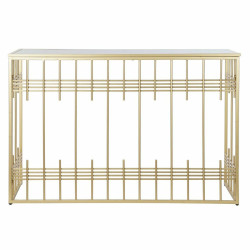 Console DKD Home Decor Crystal Black Golden Metal 120 x 40 x 81 cm