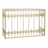 Console DKD Home Decor Crystal Black Golden Metal 120 x 40 x 81 cm