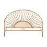 Headboard DKD Home Decor Natural Sunflower Wood Rattan 178 x 4 x 90 cm 178 x 4 x 127 cm