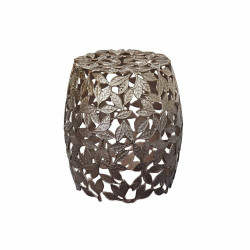 Side table DKD Home Decor Copper Aluminium Leaf of a plant (40 x 40 x 45 cm)