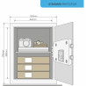 Safe Box with Electronic Lock Yale Black 40 L 39 x 35 x 36 cm Stainless steel