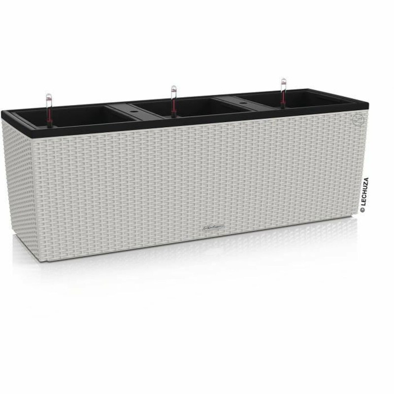 Self-watering flowerpot Lechuza Light grey 100 x 32,5 x 34,5 cm Rectangular