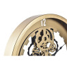 Wall Clock DKD Home Decor Crystal Silver Golden Iron 50 x 8 x 50 cm (2 Units)