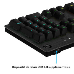 Bluetooth Keyboard with Support for Tablet Logitech G513 CARBON LIGHTSYNC RGB Mechanical Gaming Keyboard, GX Brown French AZERTY