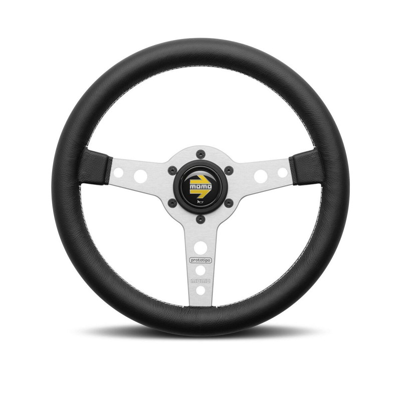 Racing Steering Wheel Momo PROTOTIPO Silver Ø 37 cm