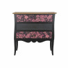 Sideboard DKD Home Decor   Black 76 x 39 x 75,5 cm Pink Brown MDF Wood