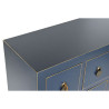 Chest of drawers DKD Home Decor Blue Golden Fir MDF Wood Oriental 63 x 27 x 101 cm