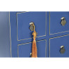 Chest of drawers DKD Home Decor Blue Golden Fir MDF Wood Oriental 63 x 27 x 101 cm