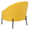 Armchair 71 x 73 x 72 cm Synthetic Fabric Wood Yellow