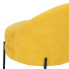 Armchair 71 x 73 x 72 cm Synthetic Fabric Wood Yellow