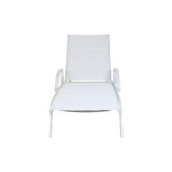 Sun-lounger DKD Home Decor Aluminium White (193 x 70 x 30 cm)