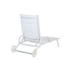 Sun-lounger DKD Home Decor Aluminium White (193 x 70 x 30 cm)