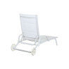 Sun-lounger DKD Home Decor Aluminium White (193 x 70 x 30 cm)