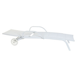 Sun-lounger DKD Home Decor Aluminium White (193 x 70 x 30 cm)