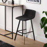 Stool Versa Baldwin Black 49 x 88 x 42 cm (2 Units)