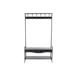 Hall DKD Home Decor Black Metal 108 x 36 x 185 cm