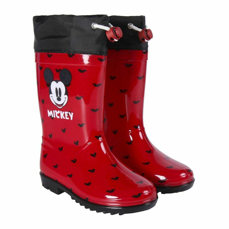 Children's Water Boots Mickey Mouse Red