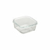 Set of lunch boxes Bergner Q4052 Squared Borosilicate Glass (3 pcs)