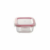 Set of lunch boxes Bergner Q4052 Squared Borosilicate Glass (3 pcs)