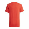 Short Sleeve T-Shirt Adidas Essentials 3 Bandas Red