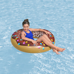 Inflatable Pool Float Bestway Donut Ø 107 cm Multicolour