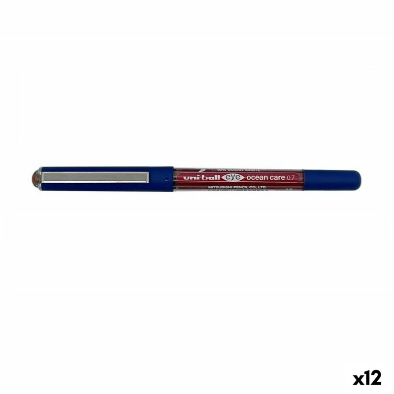 Liquid ink pen Uni-Ball Eye Ocean Care 0,7 mm Red (12 Units)