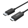 DisplayPort to HDMI Adapter Unitek Y-5118CA Black 1,8 m