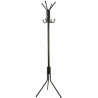 Coat rack 8 Hangers Black Aluminium (172 x 48 cm)