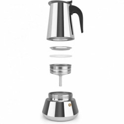 Italian Coffee Pot Orbegozo Metal Stainless steel 9 Cups