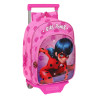 School Rucksack with Wheels Lady Bug Fuchsia (26 x 34 x 11 cm)