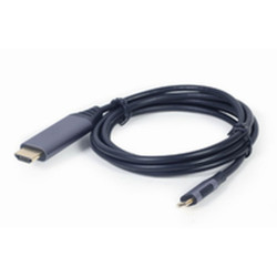 HDMI to DVI adapter GEMBIRD CC-USB3C-HDMI-01-6 Black/Grey 1,8 m