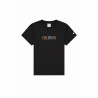 Women’s Short Sleeve T-Shirt Champion Crewneck Croptop Black