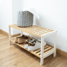 Shoe Rack Vinthera Moa Natural Wood 50 x 16 x 26 cm