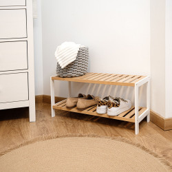 Shoe Rack Vinthera Moa Natural Wood 50 x 16 x 26 cm