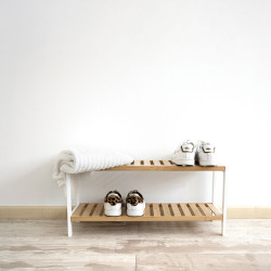 Shoe Rack Vinthera Moa Natural Wood 50 x 16 x 26 cm