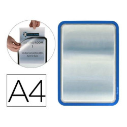 Information Frame Tarifold 194951 Blue A4 PVC Plastic (2 Units)