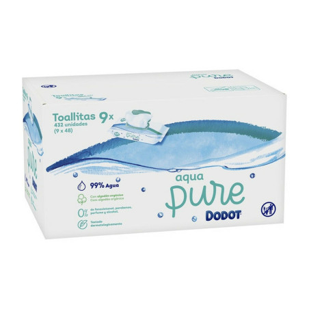 Sterile Cleaning Wipe Sachets (Pack) Dodot Dodot Pure 432 Units