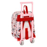 School Rucksack with Wheels Minnie Mouse Me time Pink 22 x 27 x 10 cm