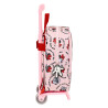 School Rucksack with Wheels Minnie Mouse Me time Pink 22 x 27 x 10 cm