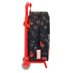 School Rucksack with Wheels Spider-Man Hero Black 22 x 27 x 10 cm