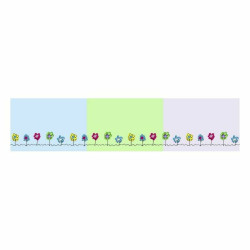 Cot protector Cool Kids Patch Garden (60 x 60 x 60 + 40 cm)