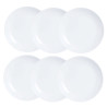 Plate set Luminarc Diwali 6 pcs White Glass 19 cm