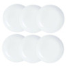 Plate set Luminarc Diwali 6 pcs White Glass 19 cm