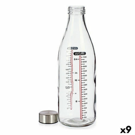 Measuring Jug Crystal Steel 1 L (9Units)