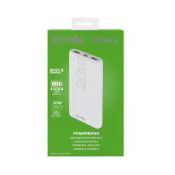 Powerbank Celly PBPD10000EVOWH White