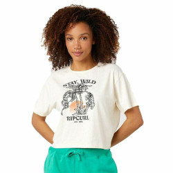 Short Sleeve T-Shirt Rip Curl Stay Wild  White