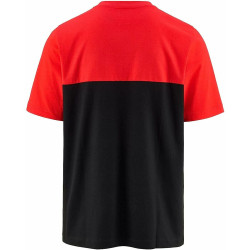 Men’s Short Sleeve T-Shirt Kappa Emir CKD Black Red