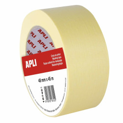 Adhesive Tape Apli Bodywork Male Painter Yellow 6 Pieces 48 mm x 45 m